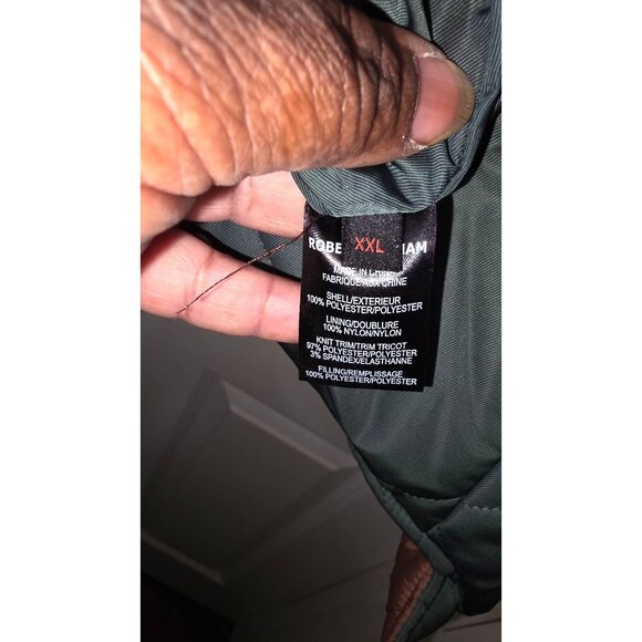 NWT Robert Graham Men's Reversible Quilted Jacket Green/Brown Full-Zip Closure S - Picture 8 of 11